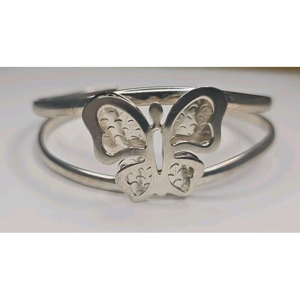 Silver 925 Cuff Butterfly Bracelet